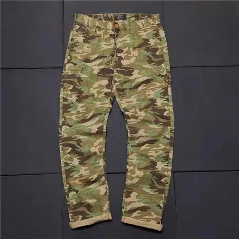 Retro punk denim pants