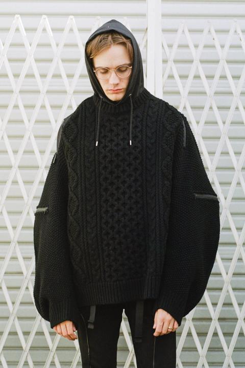 TAKAHIROMIYASHITA THESOLOIST. Zipped Balloon Knit Sweater