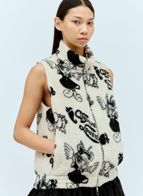 Cartoon Fleece Vest