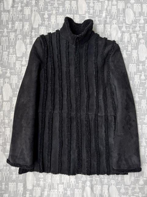 Ruffo Research AW99 Shearling Leather Striped Jacket