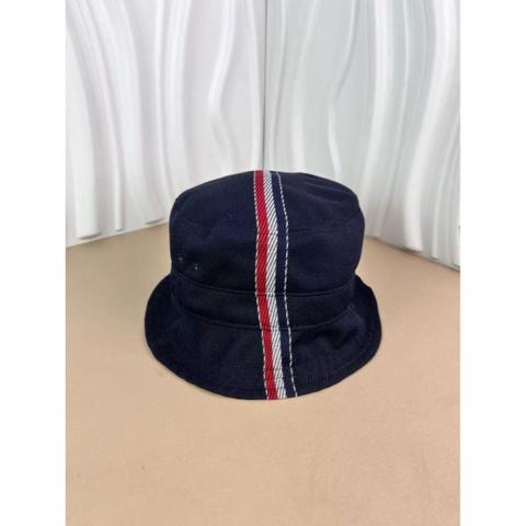 Thom Browne Navy Tricolor Striped Fisherman Bucket Hat Unise