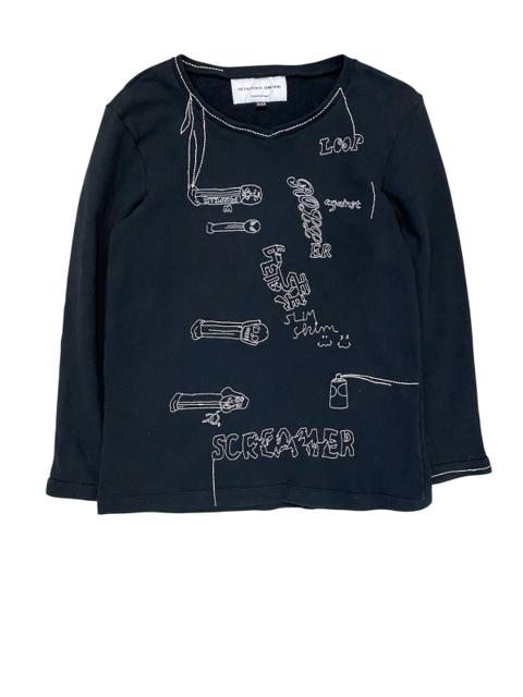 🔥AW2000 embroidered stitch art punk graffiti sweatshirt