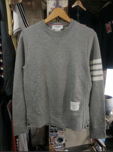 Thom Browne Loopback 4 Bar Sweatshirt