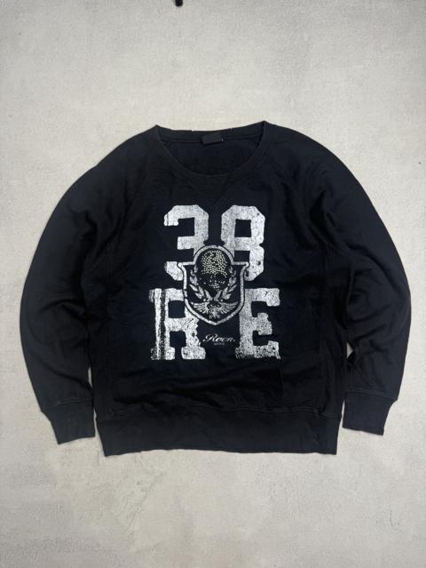 Roen Swarovski Skull Distressed Sweatshirt