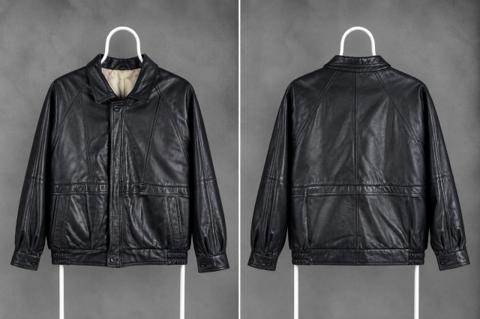 Vintage Yves Saint Laurent Leather Bomber Jacket