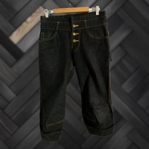 Nemeth Pants Mens Medium Black Waxed Duck Canvas Christopher Punk Japan