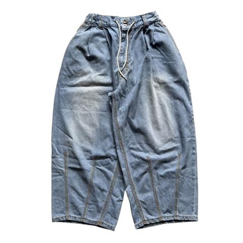 Anglan Denim Balloon Wide Pants