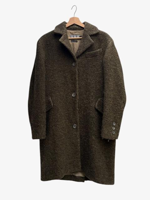 Gianfranco Ferre GFF 90s Archival Textured Wool Blend Coat