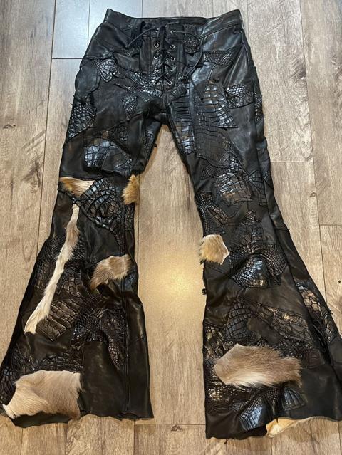 Yasuyuki Ishii “DESTROY” leather pants