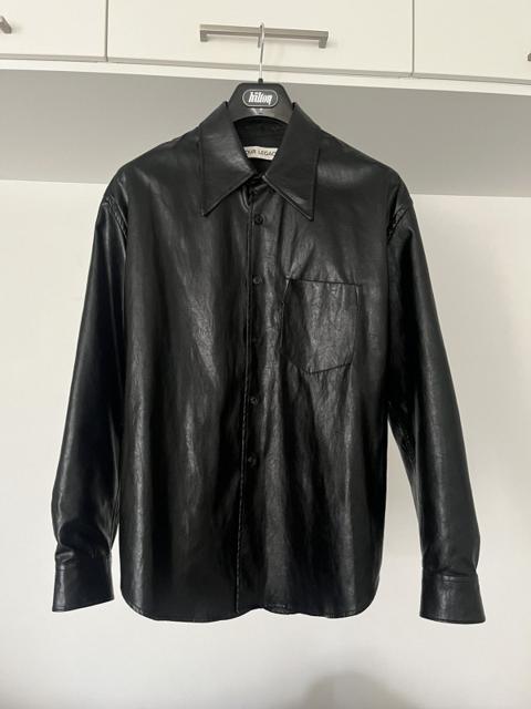Our Legacy Coco 70s Black Faux Leather shirt