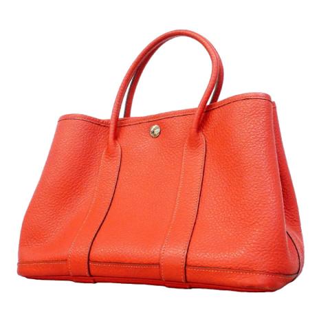 Hermes Garden TPM Tote Bag, Negonda Leather, Bougainvillea Pattern, □R Stamp, Women's, OP020015