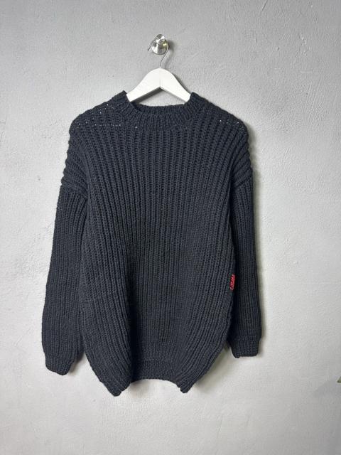 CASEY/CASEY Heavy Rib 100% Wool Oversized Jumper Black M