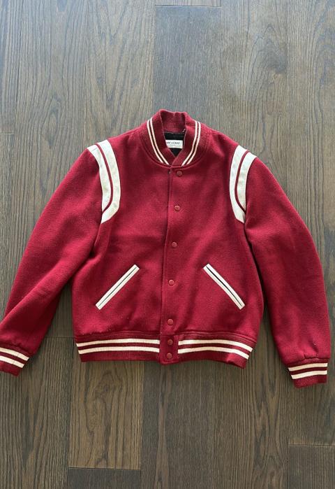 Saint Laurent Teddy Jacket Red