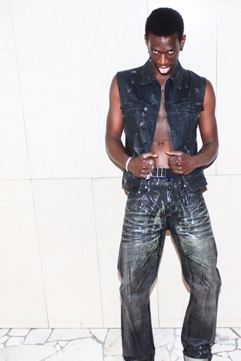 Dior Homme Luster coated jeans