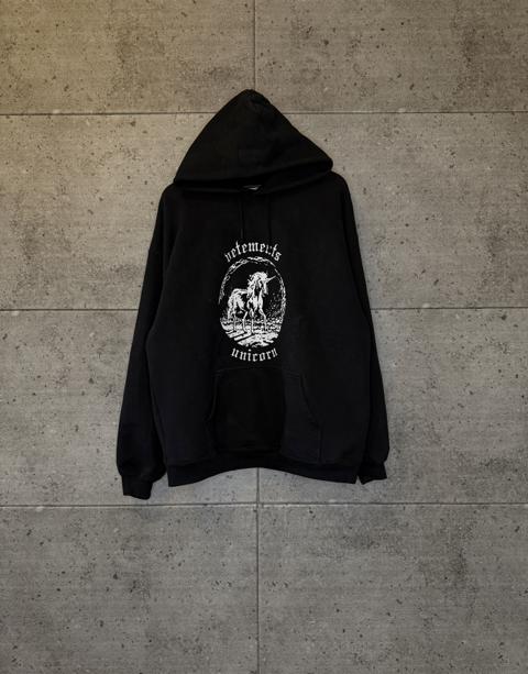 Vetements double sided unicorn hoodie