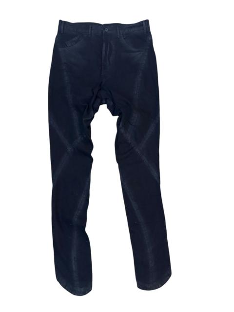 JULIUS | Glitch 12oz Waxed Seam Twisted Jeans