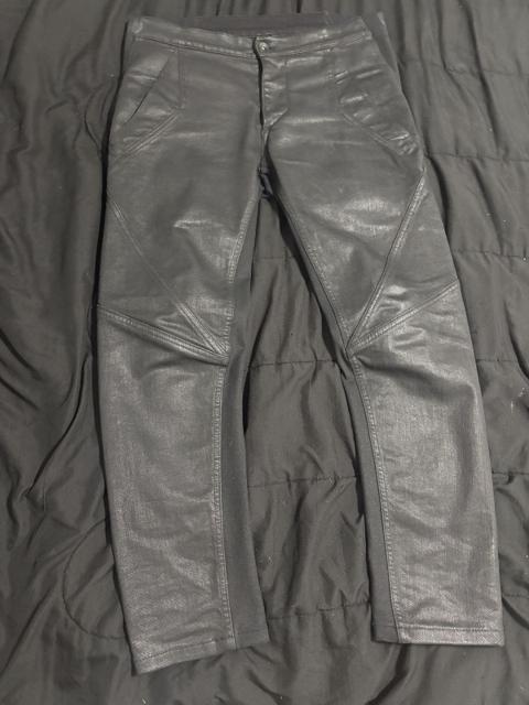 Gareth Pugh Waxed Geometric Panel Pants