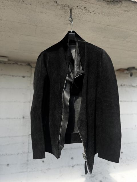 Boris Bidjan Saberi Reverse Roughout Leather fencing jacket