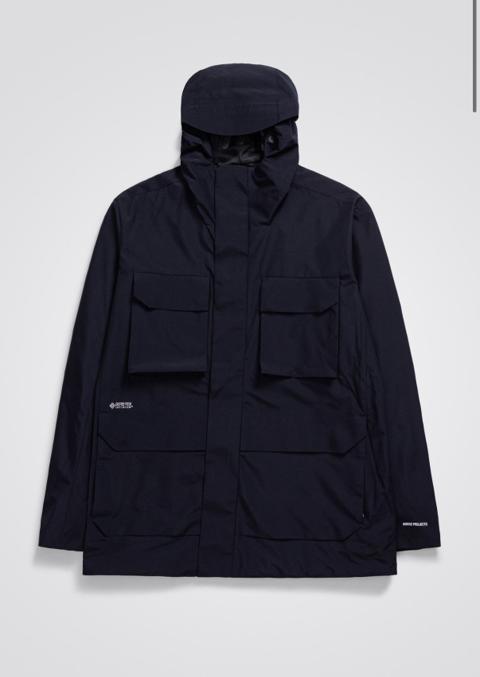 Norse Projects GoreTex Infinium Nunk Rain Jacket Navy