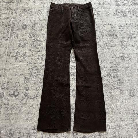 5351 Pour Les Hommes Leather Snake Pants