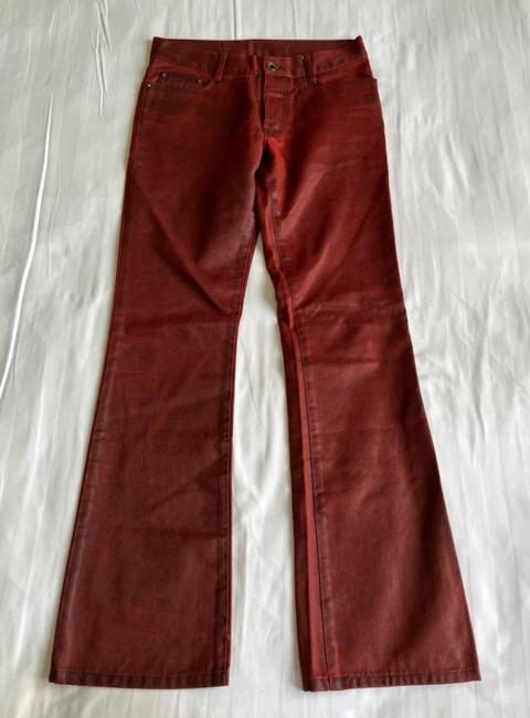 5351 pour les hommes flared leather pants