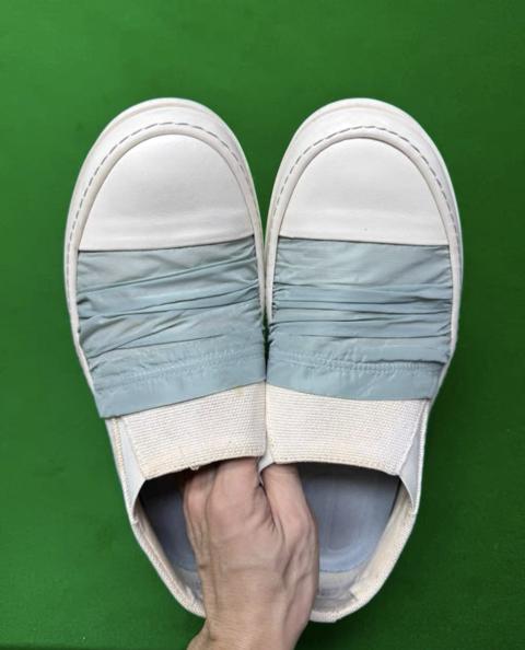 Rick Owens DRKSHDW Silk Bandage Slip‑On Sneakers KKKK1