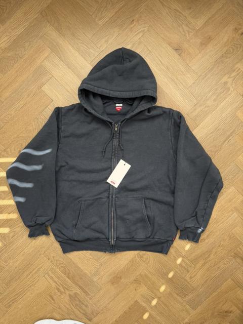 SUPREME A.PRESSE BLACK ZIP VINTAGE HOODIE MADE IN JAPAN