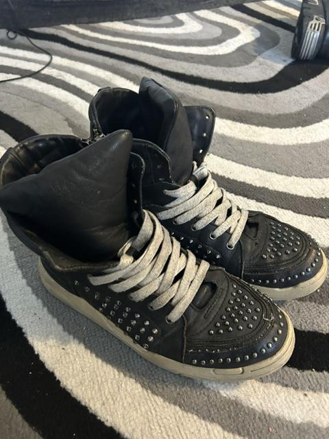 Diet Butcher Slim Skin Studded Hi-Top Sneakers *READ DESC*
