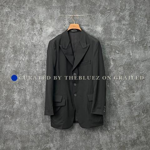 Yohji Yamamoto Black Wool Suit