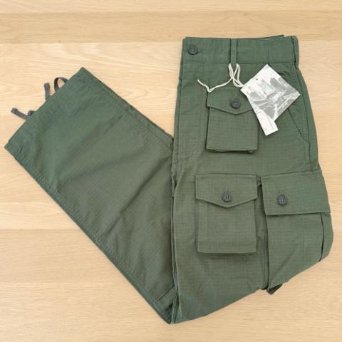 Engineered Garments FA Cargo Pants Ripstop Olive