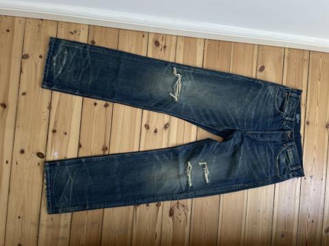 Celine 2024SS Kurt Washed Knife Blue Jeans