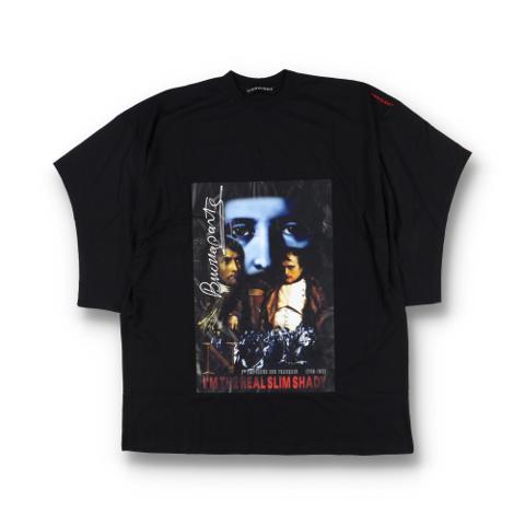 Black Slim Shady Napoleon Convertible Supersized T-Shirt