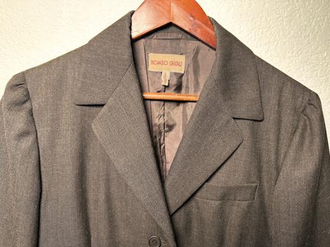 Romeo Gigli Architectural Back-Pleat Blazer
