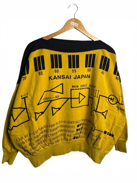 Vintage 80s Rare Kansai Yamamoto Bold’ Direction Bold Print