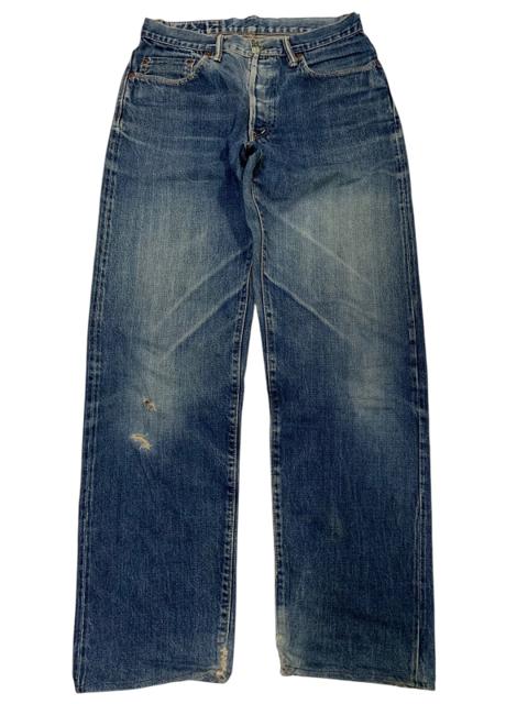 HR MARKET SELVEDGE BUTTON FLY JAPANESE DISTRESSED DENIM