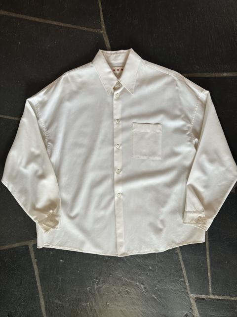 Tropical Wool Boxy Shirt