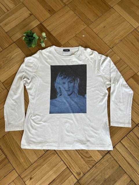 RAF Simons AW19 Blue Velvet long sleeve