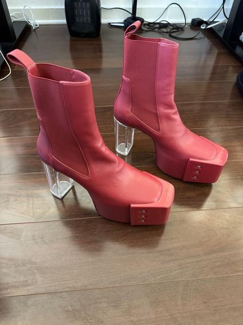 Rick owens red kiss heels