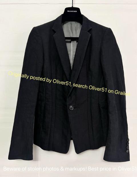 Julius 7 WashedVintage Casual Blazer Padded DDDD92609