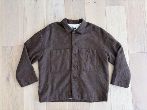 Undyed Alpaca Houndstooth Field Shirt Two