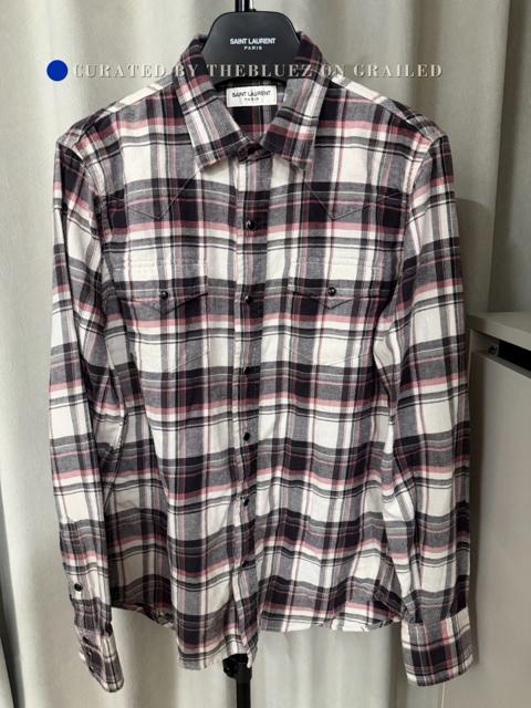 Saint Laurent 18ss Western Flannel Shirt