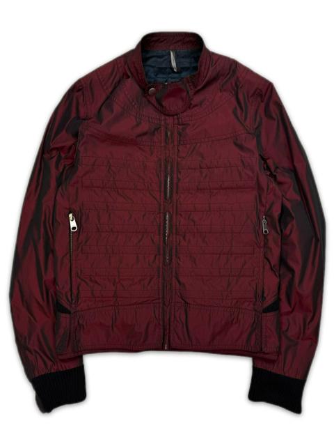 AW08 Dior Homme ‘Napoleon’ Red Nylon Ribbed Bomber Jacket
