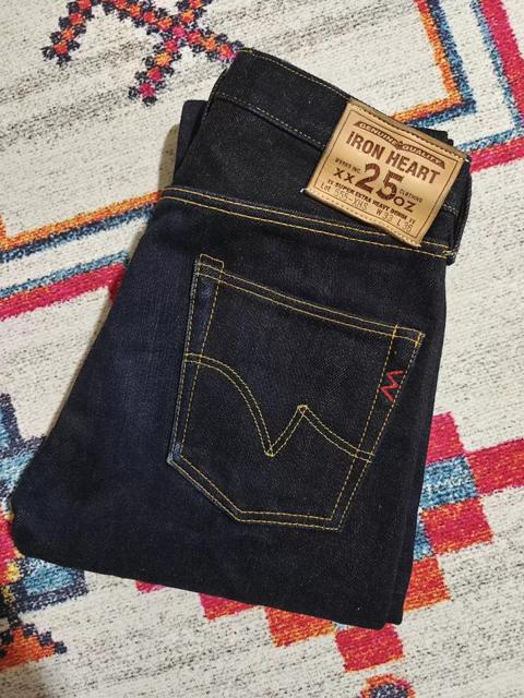 IRON HEART 555-XHS 25oz Jeans 33 (Waist 78) Pre-Washed