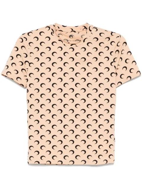 MARINE SERRE Moon Jersey Short-sleeve Top