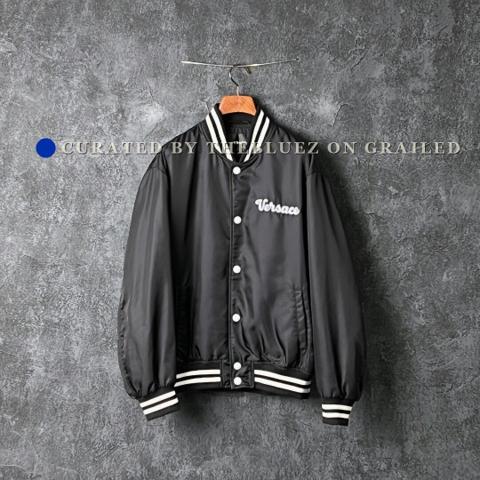 Versace Embroidered Baseball Collar Jacket