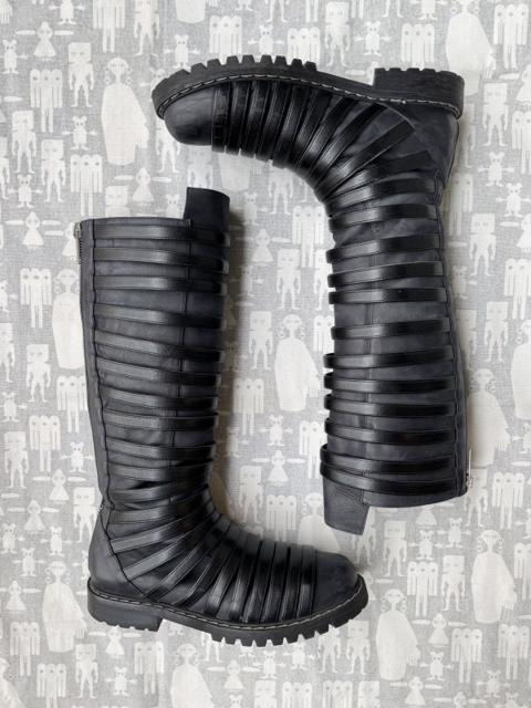 Gareth Pugh SS12 Cage Strap Leather Boots