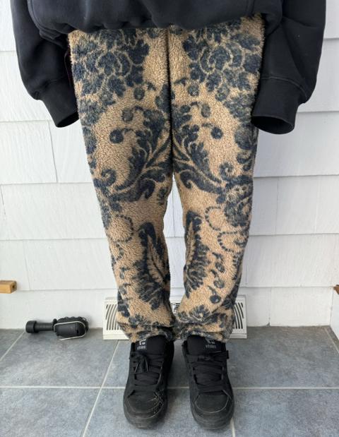 Damask fleece pant