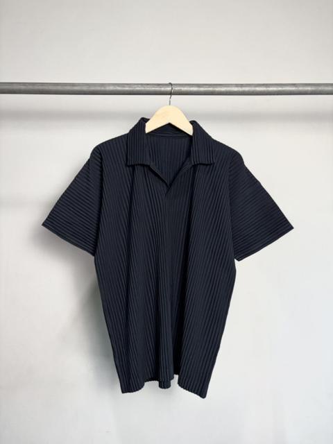FREE TAX! Issey Miyake Homme Plisse Pleated Polo Shirt