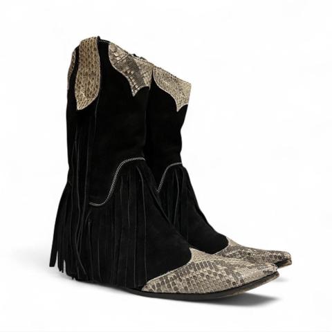 Hiromu Takahara 2000s vintage fringe cowboy boots