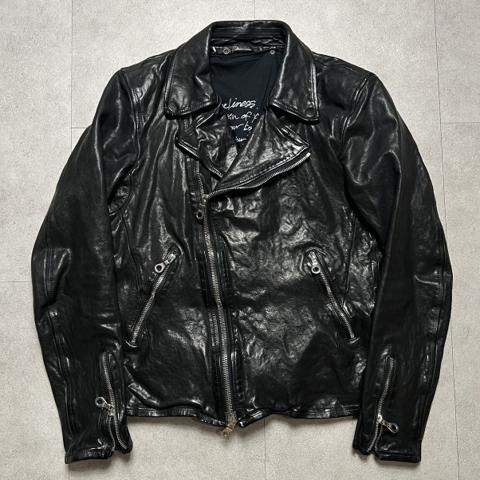 Isamu Katayama Backlash Italian Double Leather Zip Jacket
